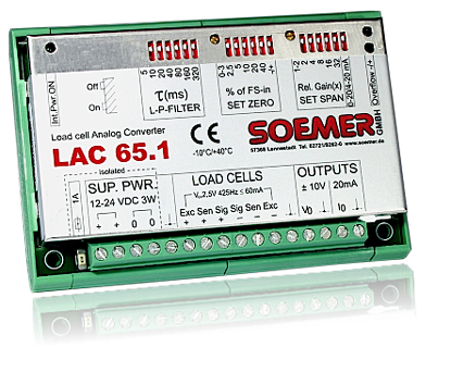 德国SOEMER LAC65.1模拟测量放大器